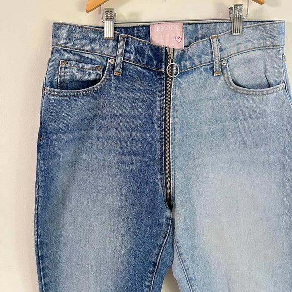 REVICE Two-Tone Blue Jeans - Picture 2 of 9
